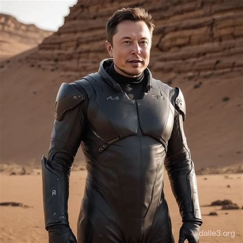 Elon Musk Wearing Fremen Suit from Dune Universe | Dalle3 AI