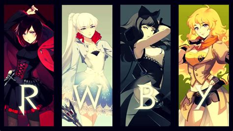 RWBY Wallpaper: Ruby, Weiss, Blake, and Yang by arrcs on DeviantArt