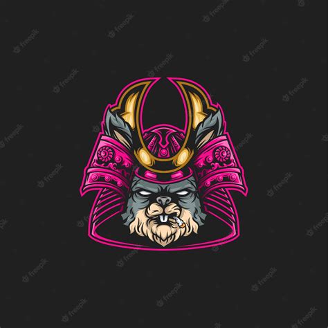 Premium Vector | Samurai rabbit illustration