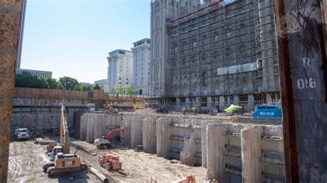 See photos of progress made on the Salt Lake Temple renovation in July | LDS Living