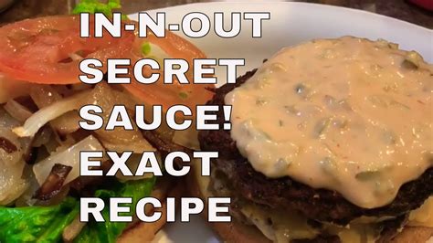 [QUICK AND EASY] IN-N-OUT Secret sauce REVEALED!!!! - YouTube