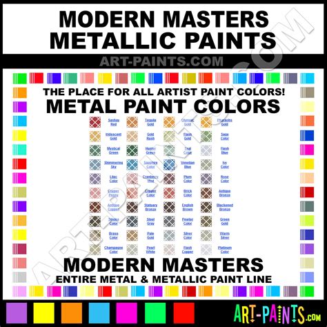 Modern Masters Metallic Metal Paint Colors - Modern Masters Metallic ...