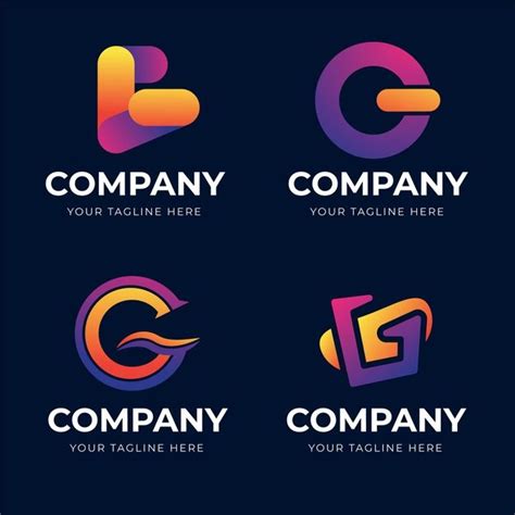 Free Vector | Gradient g letter logos set | Logo collection, G logo design, Logo set