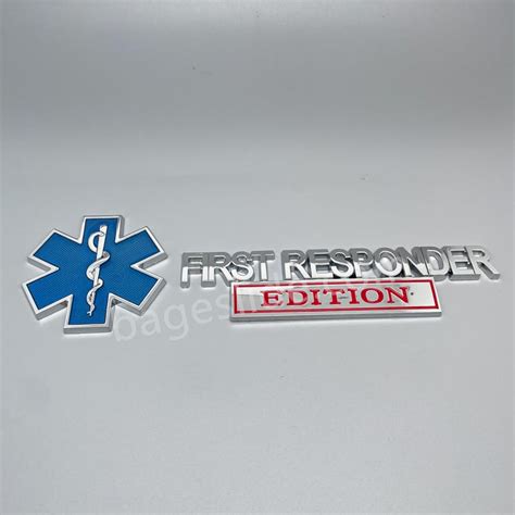 First Responder Kit Metal Car Emblem – Badgeslide