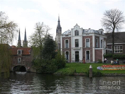 Town Canal - Delft Photograph by Christiane Schulze Art And Photography - Fine Art America