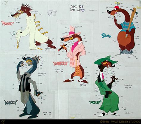 Living Lines Library: Who Framed Roger Rabbit (1988) - Character Design