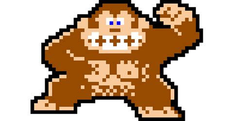 Donkey kong pixel art