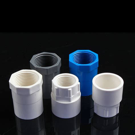 PVC Female Threaded Pipe Fittings Connector Select Diameter 20-75mm Tube Adapter | eBay