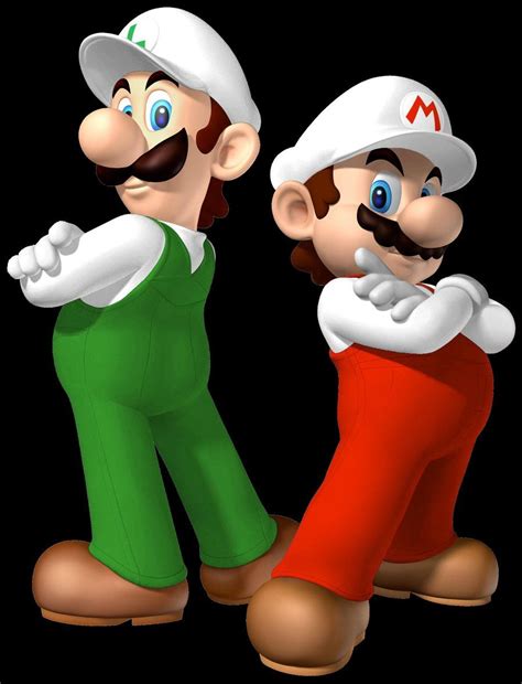 Mario and Luigi in their fire forms | Mario and luigi, Mario, Mario bros