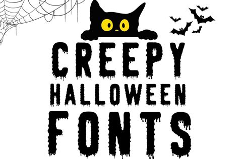 Creepy Halloween Font by Crea8tivedezines · Creative Fabrica