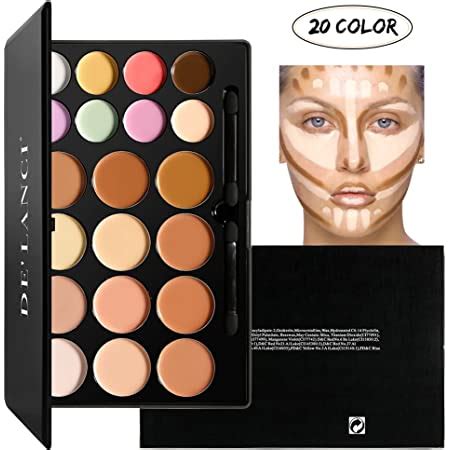 Amazon.com: 10 Colors Hydrating Cream Concealer Palette, Pure Vie Long Lasting Full Coverage ...