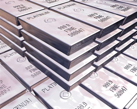 Stacks of platinum bars — Stock Photo © paulfleet #2236835