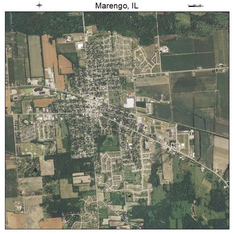 Aerial Photography Map of Marengo, IL Illinois