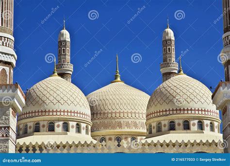 Al Saleh Mosque, Great Mosque of Sana a, Yemen Stock Image - Image of city, worship: 216577033