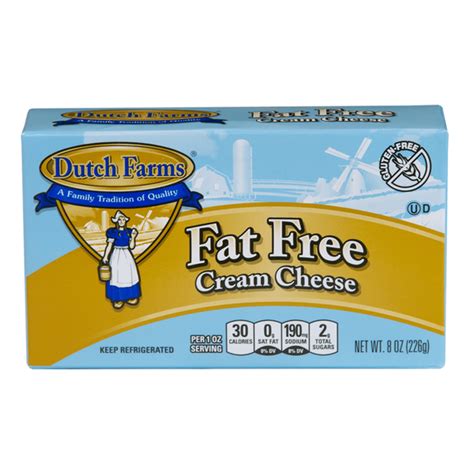 Dutch Farms Fat Free Cream Cheese (8 oz) Delivery or Pickup Near Me ...