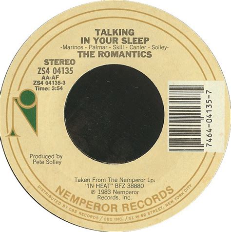 The Romantics - Talking In Your Sleep (Vinyl) at Discogs