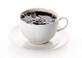 Cup of fresh milky coffee - Free Stock Image