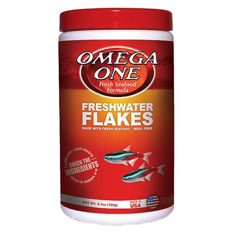 Omega One Freshwater Fish Food Flakes 5.3oz | Pet Supermarket