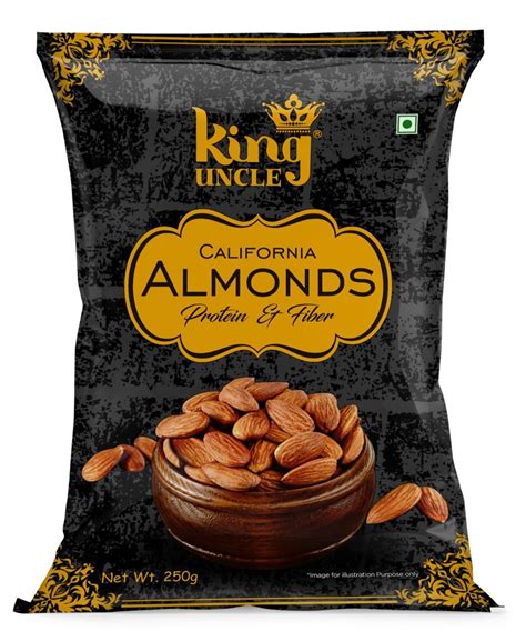 California Almonds, Packaging Type: Pouch packing, Packaging Size: 250 ...