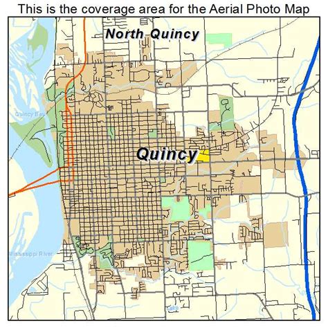 Aerial Photography Map of Quincy, IL Illinois