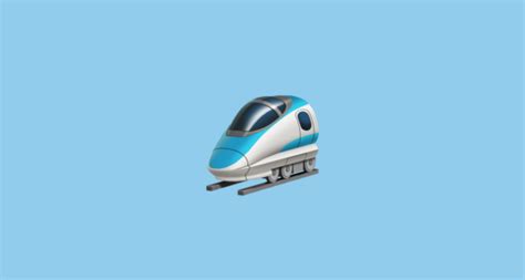 🚄 High-Speed Train Emoji on Twitter Emoji Stickers 13.1