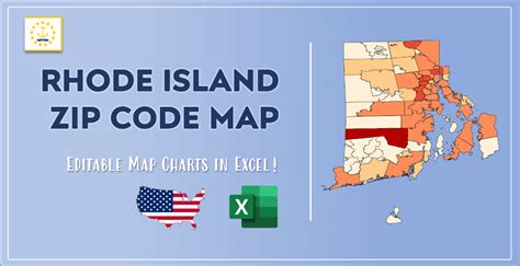 Rhode Island Zip Code Map and Population List in Excel