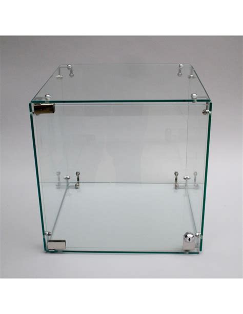 Glass Display Case with Locking door. Art plinths Jewellery case