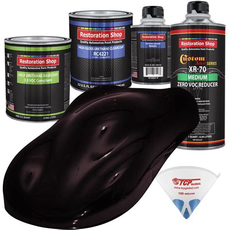 Black Cherry Pearl Quart Kit Low VOC URETHANE BASECOAT Car Auto Body Paint Kit - Walmart.com ...