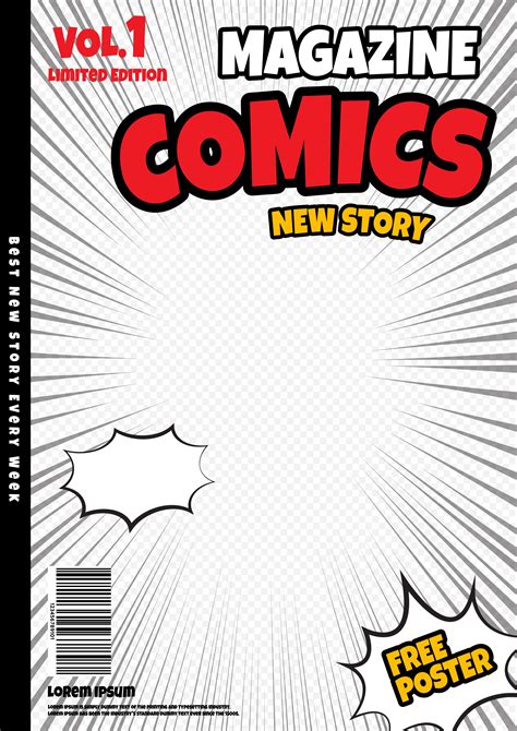 Comic Book Cover Templates - Printable Word Searches