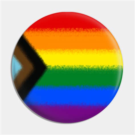 Progress Pride Flag - Pride - Pin | TeePublic