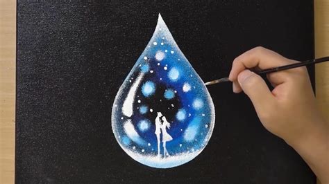 water drop acrylic painting - Lannie Friedman