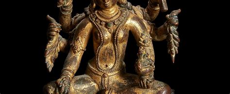 Global Nepali Museum - A Nepalese gilt copper alloy figure of Vasudhara | Global Nepali Museum