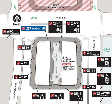 South Station Bus Terminal Map