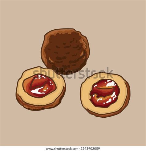 Plum Dumplings Traditional German Pastries Stock Vector (Royalty Free) 2243902059 | Shutterstock