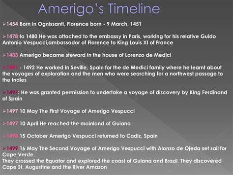 PPT - Amerigo Vespucci PowerPoint Presentation, free download - ID:315387