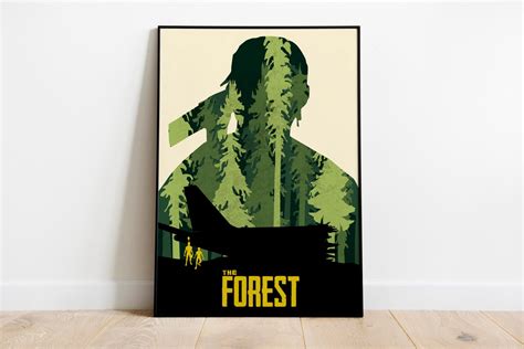 The Forest Game Poster Print, Video Game Poster, Video Game Art, Gaming Gift, Minimalist, for ...