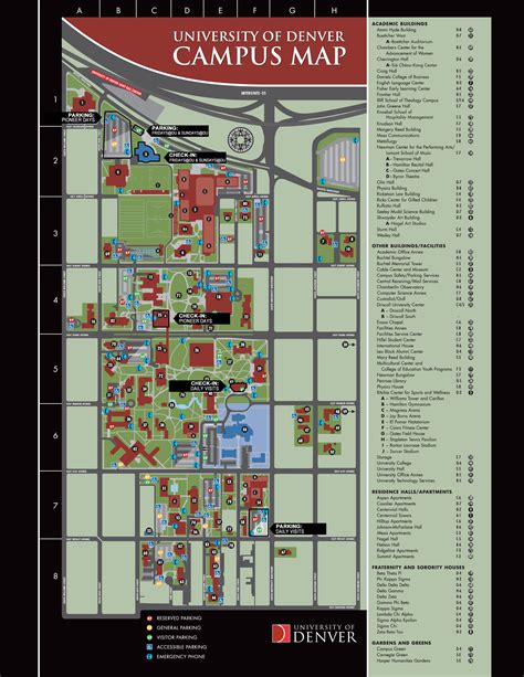 University Of Denver Campus Map - Map Of Amarillo Texas