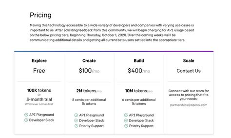 A Glimpse At OpenAI's GPT-3 Pricing - Analytics Drift