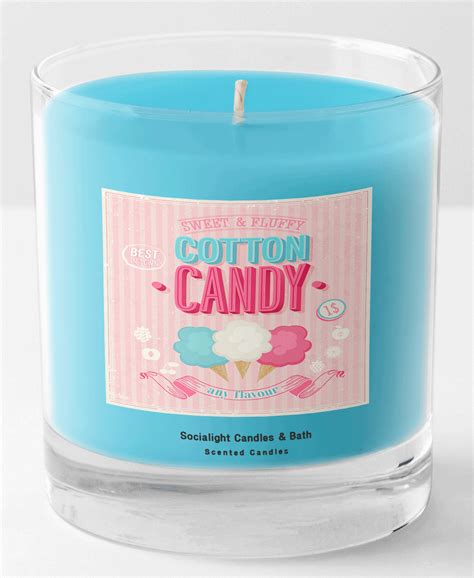 Socialight Candles - Cotton Candy 11 oz Container Candle | Candles ...