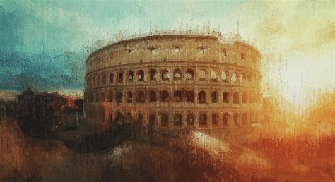 Ancient Roman Colosseum Painting Colosseum, Rome - embellishebayou