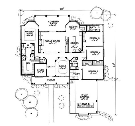 The Monticello House Floor Plan 1852 - 1852