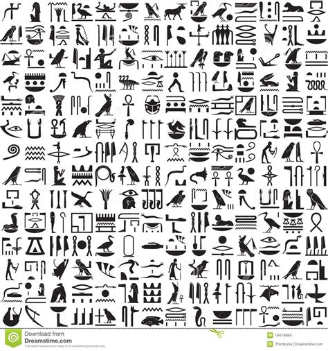 Ancient Egyptian Hieroglyphs | Ancient egyptian hieroglyphics, Ancient egyptian symbols ...