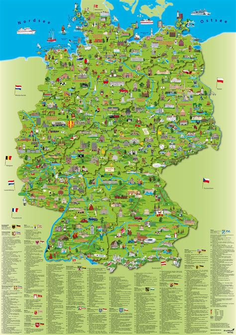 Germany travel map - Travel Germany map (Western Europe - Europe)