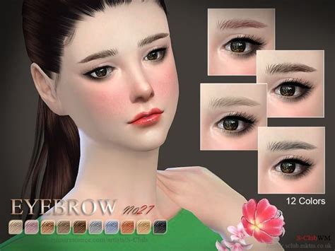 S-Club WM thesims4 Eyebrows27 F | Sims, Sims 4, Sims 4 cc makeup