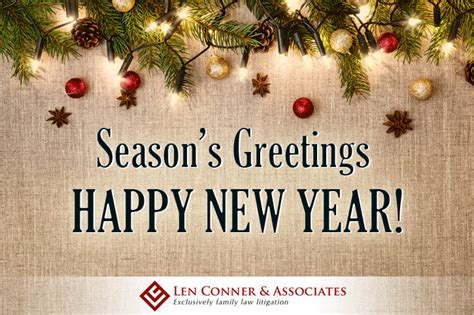 Seasons Greetings and Wishing A Very Happy New Year! - Law Office of ...