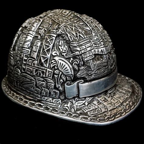 Custom Order Engraved Aluminum Hard Hat - Artdian Collection