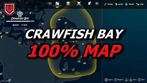 Crawfish Bay map 100%: All collectibles, caches & license plates ...