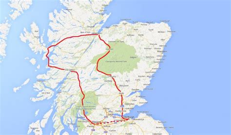 Highlands Scotland Train Map