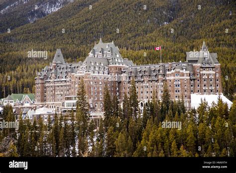 Historic Fairmont Banff Springs hotel; c 1888; Banff; Alberta; Canada Stock Photo: 132905153 - Alamy