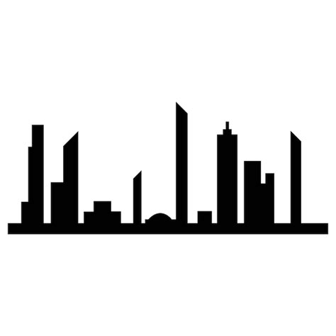 Premium Vector | Modern city skyline vector icon background